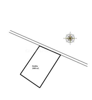 Działka budowlana 1400 m2 w Rozgartach 