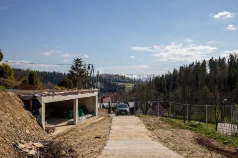 Dom pasywny, niezagrożony widok na Tatry.