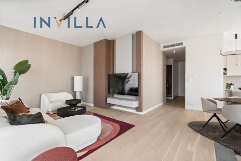 Nowoczesny apartament w Mennica Residence, centrum