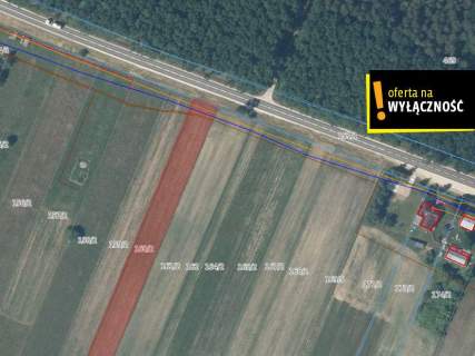 Działka 10 800m2 Łubnice w otoczeniu pól, obok las
