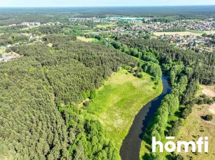 Działka nad samym brzegiem rzeki Wda
