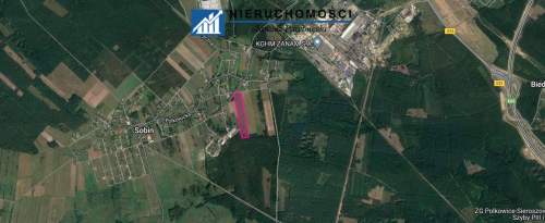 działka przemysłowa 5,48ha, Sobin
