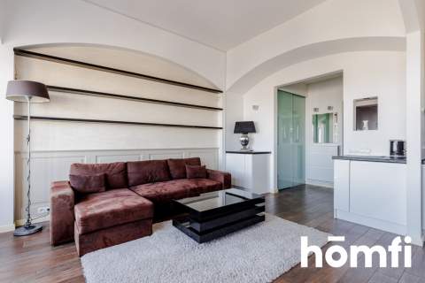 NOWOCZESNE STUDIO Z PANORAMĄ WARSZAWY/36m2/