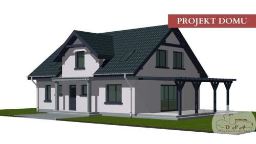 Działka 800 m z projektem domu i garażu Września