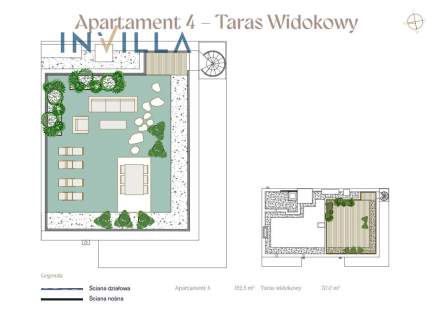 Wyjątkowy Apartament, prywatny taras na dachu 