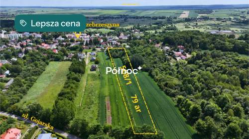 Szczebrzeszyn działka z zabudową i mediami