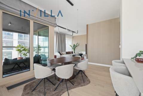 Nowoczesny apartament w Mennica Residence, centrum