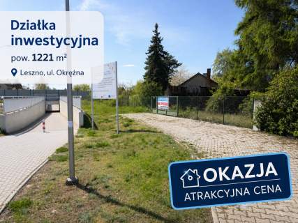Leszno - ul. Okrężna - działka pod działalność - pow. 1221 m