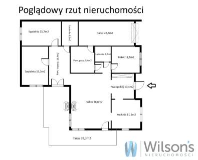 Parterowy dom 156 m na działce 9130m2