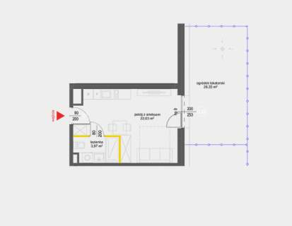 NOWE Mieszkanie 26,42 m2 Białołęka ul. Białołęcka