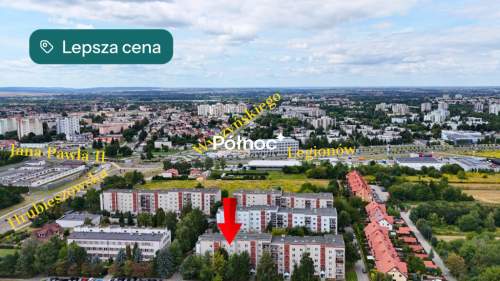 Przestronne mieszkanie 73 m parter balkon
