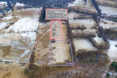 Na sprzedaż działka rolna o pow. 6.700 m .