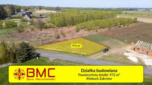 Działka budowlana PNB Kłobuck Zakrzew 972m2