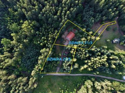 DOM WŚRÓD LASÓW I JEZIOR MOKINY DZIAŁKA 3000 m