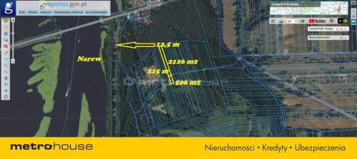 Działki rolne i łąki - 1,17 ha w Łacha, gm. Serock