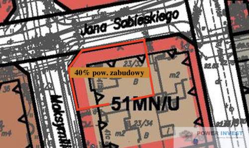 Działka MN/U pod usługi Jackowskiego, Leszno