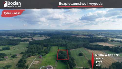 Duża działka pod rezydencję blisko lasu Łapino 