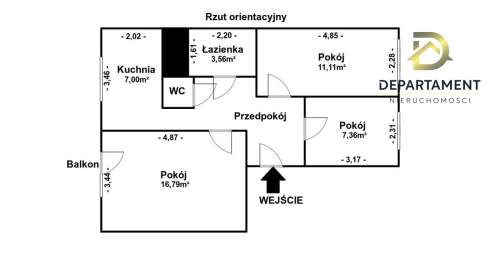 Mieszkanie 3 pokojowe z balkonem Ruda Śląska