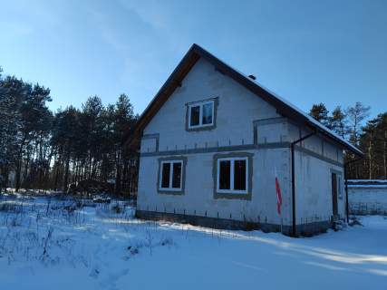Dom nowy do wykończenia na działce 2394m w otulinie lasu