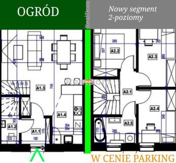 segment ogródek parking Liszki