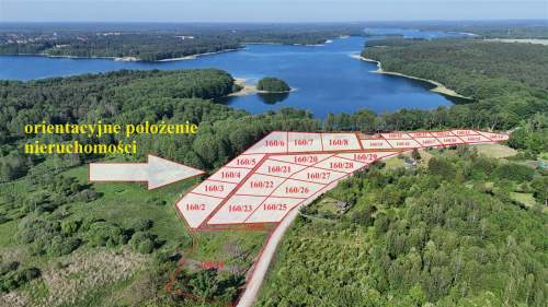 Działka nad samym Jeziorem Pile