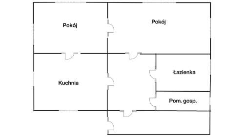 Dom 80 m2, budynek gosp., działka 38 a, Ostrów Lub