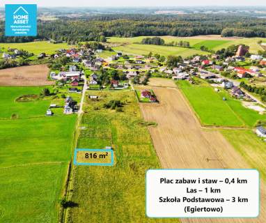 Działka 22 km od Gdańska