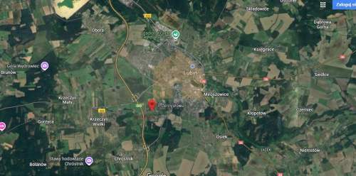 Działka inwestycyjna 63 ary/MPZP -U/ w Lubinie