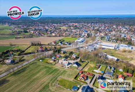 Działka budowlana 1067m2 w Stegnie, prąd woda
