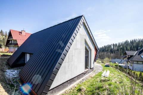 Dom pasywny, niezagrożony widok na Tatry.
