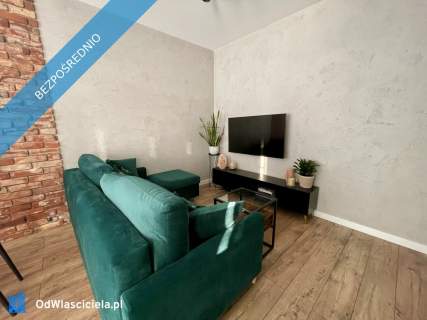 Soft loft z widokiem na panoramę Warszawy