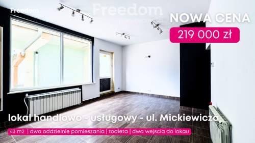 Giżycko, centrum, lokal handlowo - usługowy - 43m2