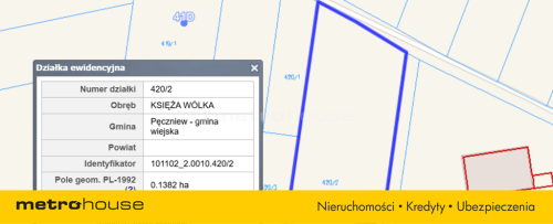 3 Działki rolne w pobliżu Jeziorska, Księża Wólka