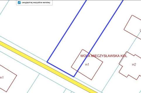 Działka rolno budowlana 1,1 ha Wola Mieczysławska