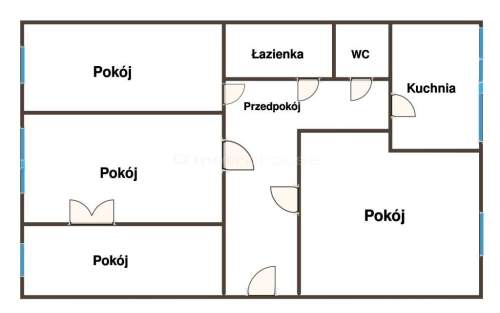 ALEKSANDRÓW ŁÓDZKI-mieszkanie 58m2, drugie piętro.