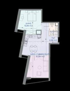 0% 2 pokoje Browary Warszawskie balkon