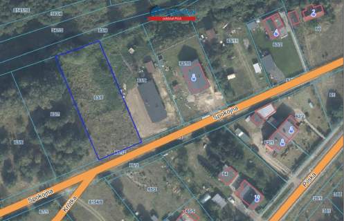 działka Skórka, gmina Krajenka pow. 1741 m2, rzeka