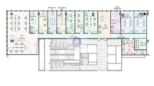 Mokotów lokal biurowy 461,63m2 do wynajęcia