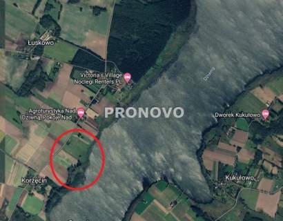 działka nad rzeką Dziwną