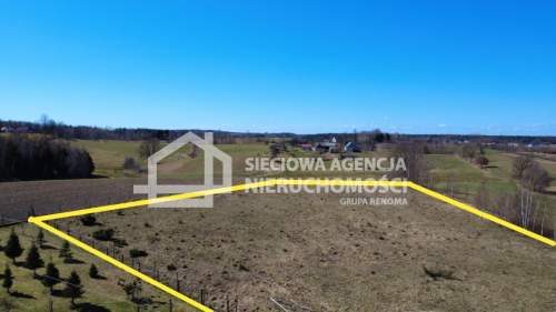 Kaszuby - widokowa działka 3619 m kw uzbrojona.