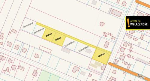 Działka budowlana Tumlin Wykień, 850 m2