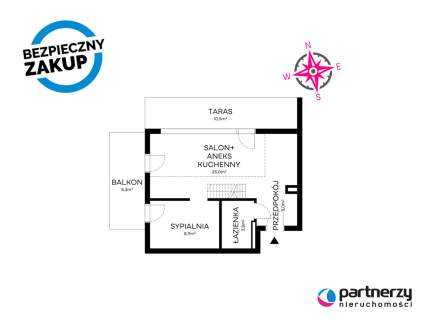 Kameralny apartament z antresolą - Sobieszewo