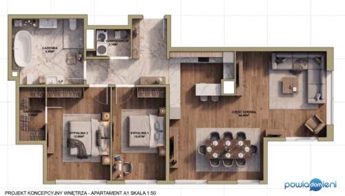 Premium parter w centrum 83 m i prywatny ogród 91 m 