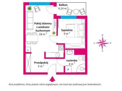 Apartament na os.bZielone Tarasy w dzielnicy nadmorskiej Kołobrzegu