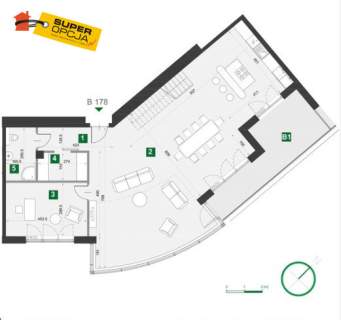 Apartament 5 pokojowy w centrum Krakowa nad Wisłą