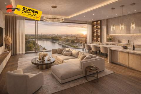 Apartament 5 pokojowy w centrum Krakowa nad Wisłą