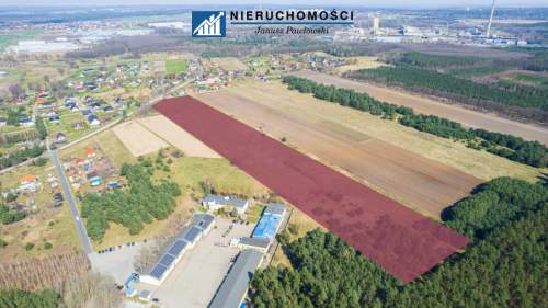 działka przemysłowa 5,48ha, Sobin