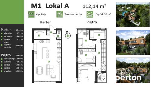 Apartament z tarasem na dachu - Wola Justowska
