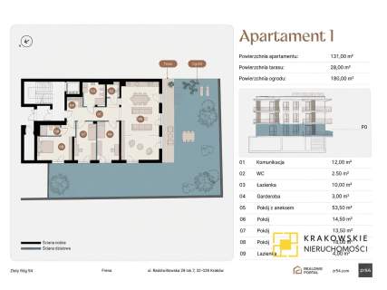 PENTHOUSE - PRYWATNY TARAS NA DACHU 70m2 PRESTIŻ