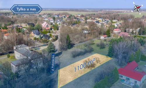 Działka 1100 m pod dom lub usługi Wyczerpy.